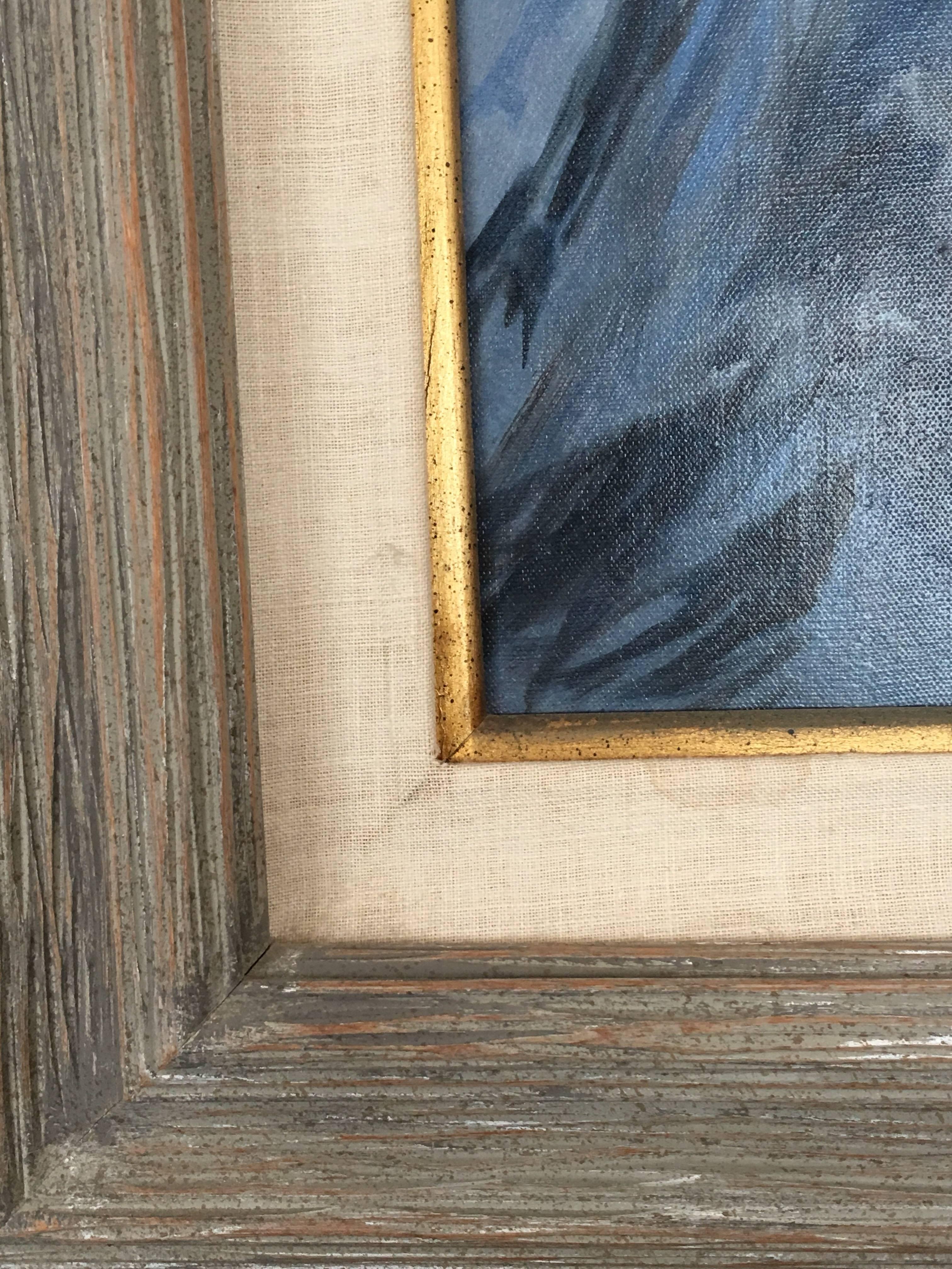 Eagle in Flight - Oil Wildlife Landscape Painting For Sale 4