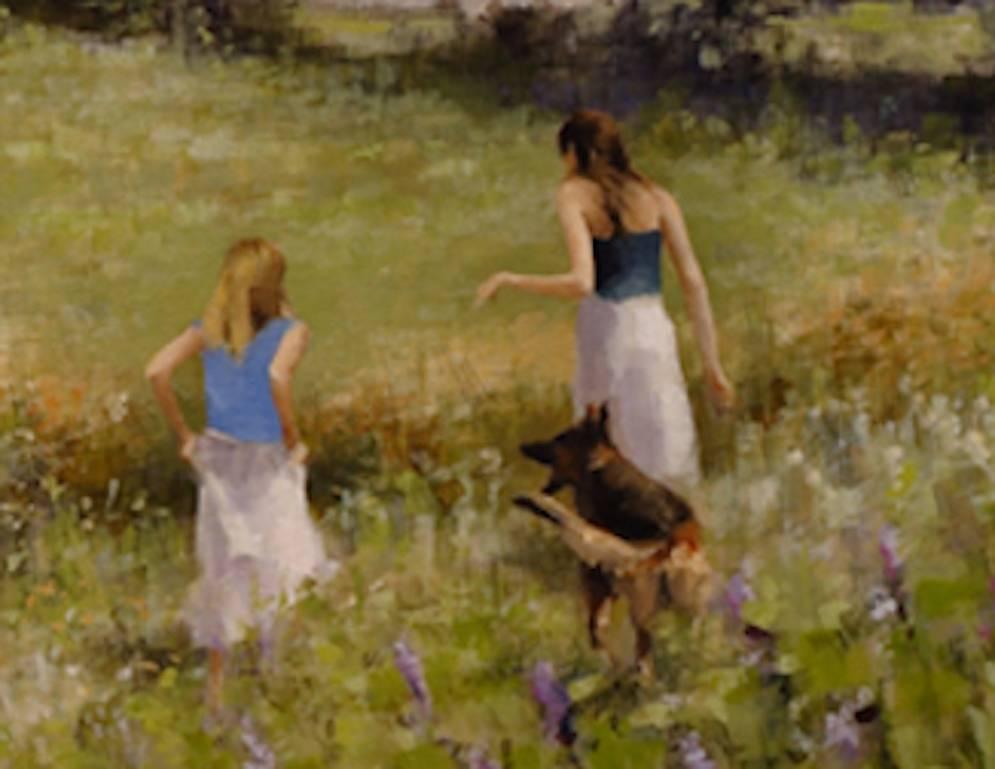 Home by Noon, Provence - Oil Landscape Painting For Sale 1