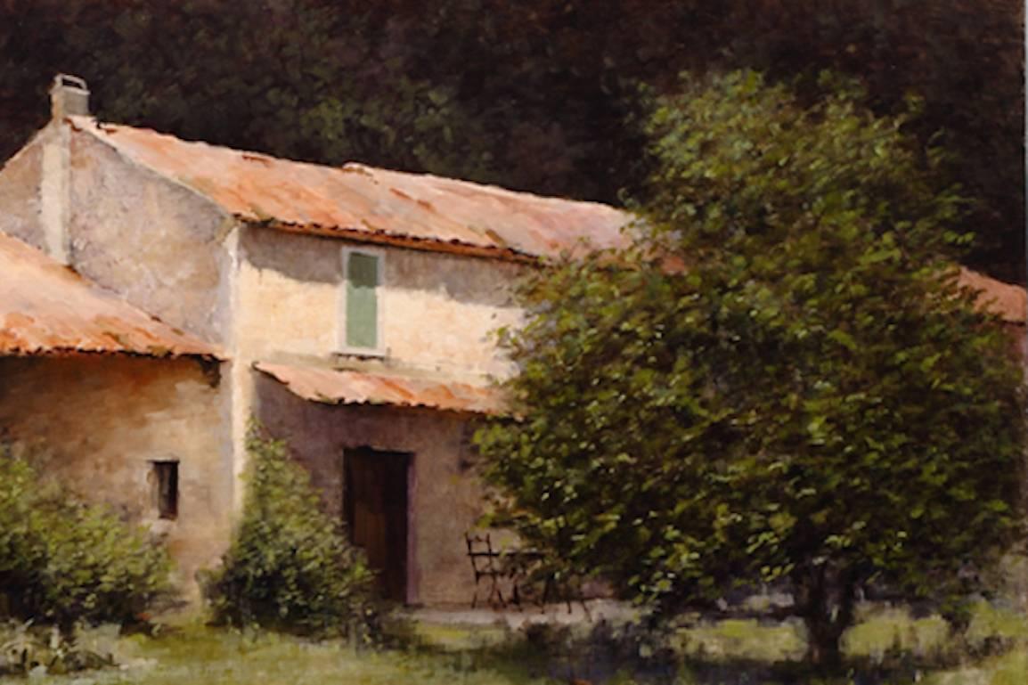 Home by Noon, Provence - Oil Landscape Painting For Sale 2