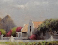 Farmhouse in South Africa, African Landscape Oil Painting