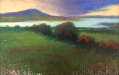 Storm over Bay of Tralee, Ireland, Oil Landscape Painting