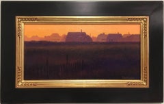 Island Cottages, Oil Painting Landscape