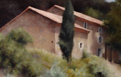 Wild Flowers, Provence France - Oil Landscape Painting