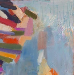 Bubblegum Somersault; Abstract Seascape Oil Painting