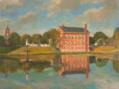 Summer Reflections, New England; Oil Landscape Painting