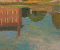 Summer Reflections, New England; Oil Landscape Painting