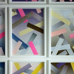 Contemporary Abstract Art, Collage on Paper by Jason Coburn