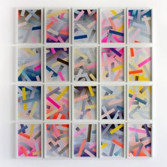 Contemporary Abstract Art, Collage on Paper by Jason Coburn