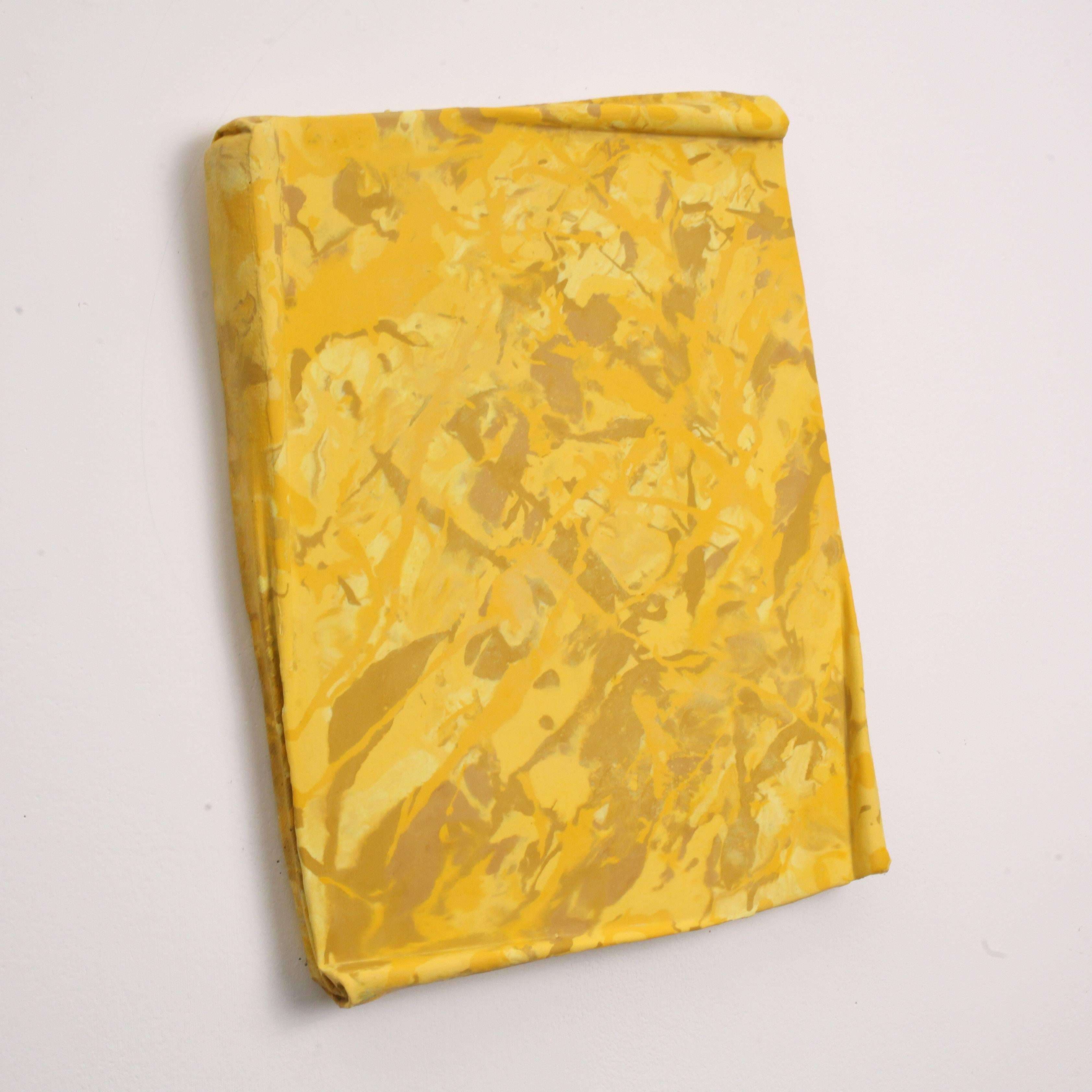 Contemporary Painting, Yellow Wall Relief by Mark Hosking For Sale 6