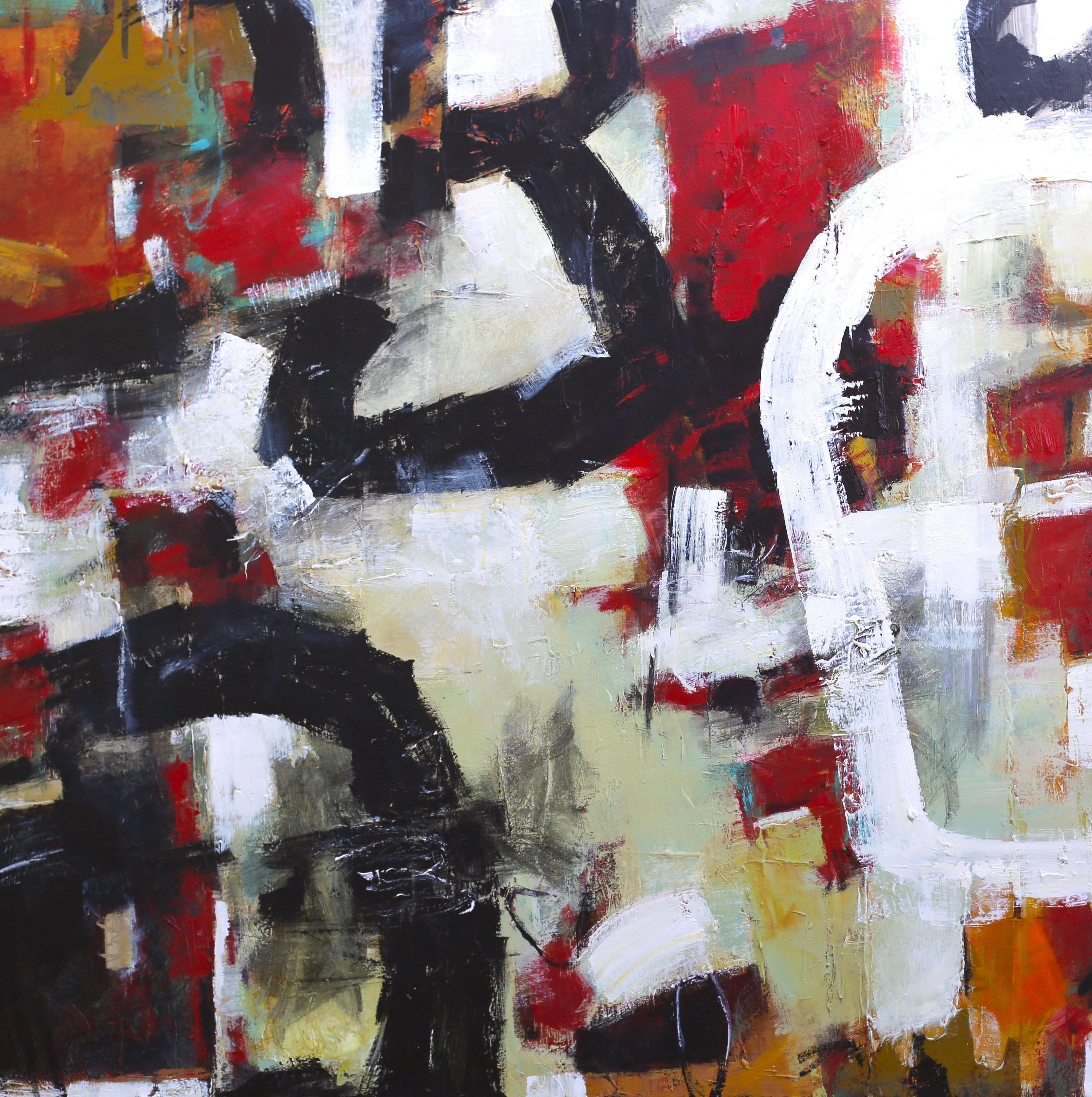 Elizabeth Chapman Abstract Painting - Resolute, Acrylic Painting on Canvas