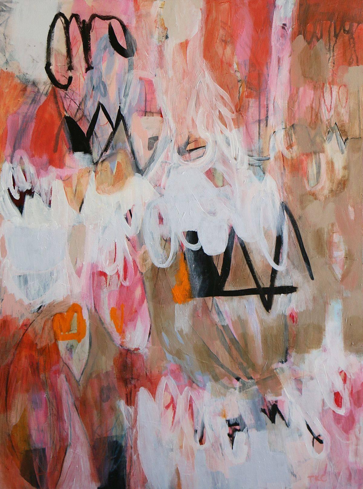 Tara Kelley-Cruz Abstract Painting - Chasing a Dream, Acrylic Painting on Canvas