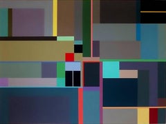 Portal/Concrete Composition 4, 2017, Acrylic Painting on Canvas