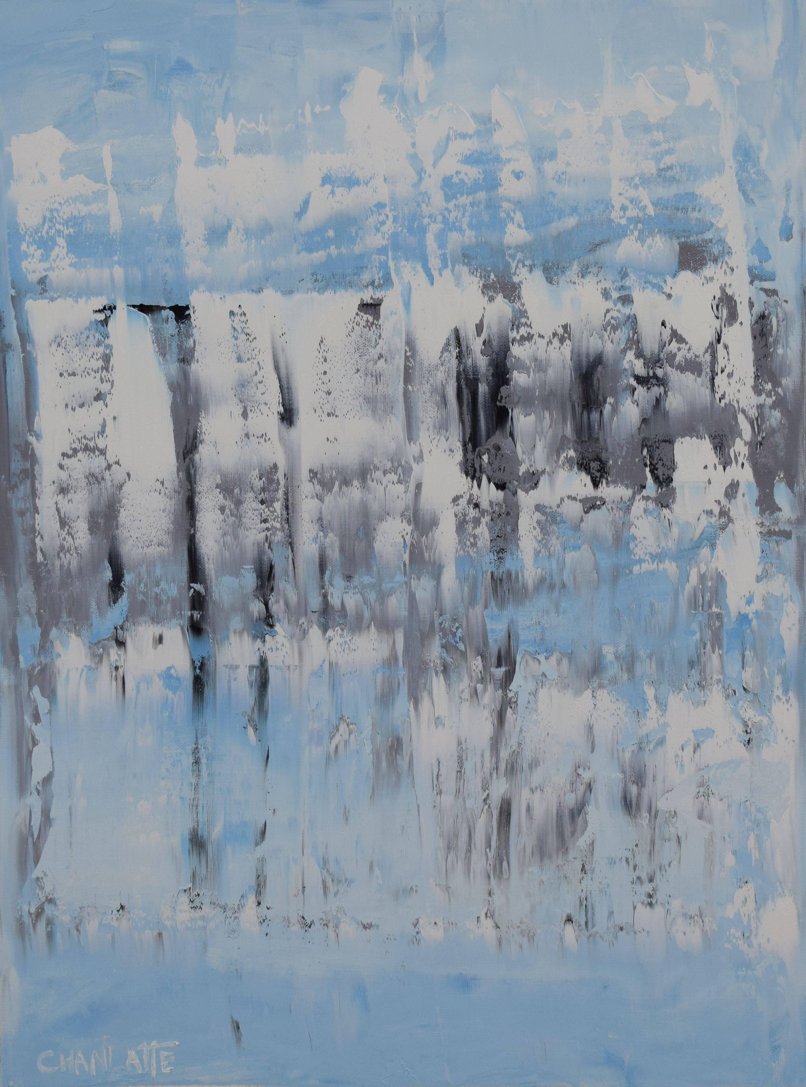 Abstract Painting di Marino Chanlatte - Oceano 48, Pittura a olio su tela
