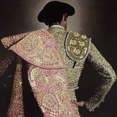Capote Fucsia y Oro, Oil Painting on Canvas