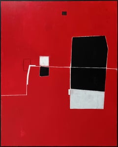 Red composition V, Painting, Acrylic on Canvas