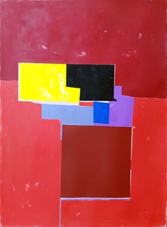 Red composition IV, Painting, Acrylic on Paper