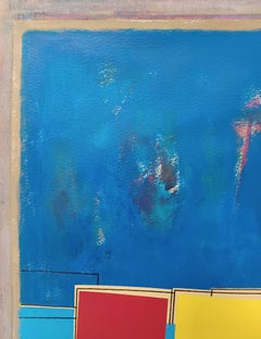 Blue composition III, Painting, Acrylic on Paper