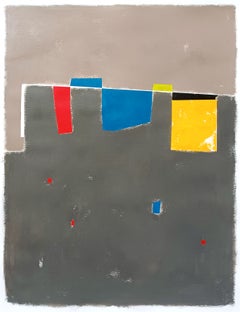 Beige and brown composition, Painting, Acrylic on Paper