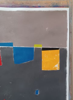 Beige and brown composition, Painting, Acrylic on Paper