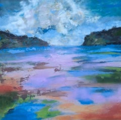 MARÉE BASSE : PAYSAGE ABSTRAIT, Peinture, huile sur toile