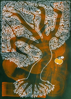 Tree of Life IV, Painting, Acrylic on Paper