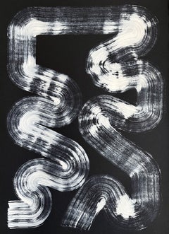 Black Universum I, Peinture, acrylique sur papier