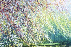 Spring Blossom Tree, Painting, Acrylic on Canvas