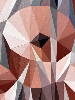 TERRACOTTA FLOWERS, Painting, Acrylic on Canvas
