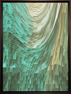 « La main du géomètre » n° 8, techniques mixtes sur toile