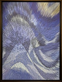 La mano del geometra 4, tecnica mista su tela