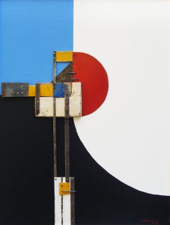 Hku. 24, Mixed Media on Wood Panel