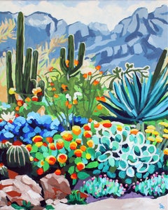 Desert Floral, Painting, Acrylic on Canvas