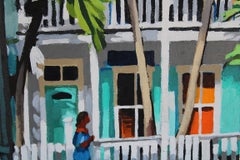 Strandhaus 12, Gemälde, Acryl auf Leinwand