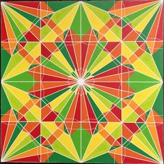 „Vier Kraniche“, Gemälde, Acryl auf Leinwand