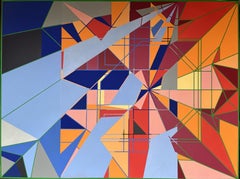 Leda and the Swan, Painting, Acrylic on Canvas