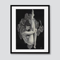 Nature's embrace, Drawing, Charcoal on Paper