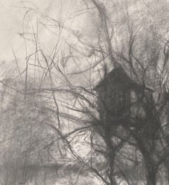 Refugio, Dibujo, carboncillo sobre papel