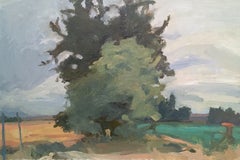 En Buckeye Road, pintura, óleo sobre panel de MDF