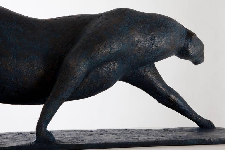 Grand Félin (Big Feline) by Pierre Yermia - Animal Sculpture, Outdoor Art For Sale 2