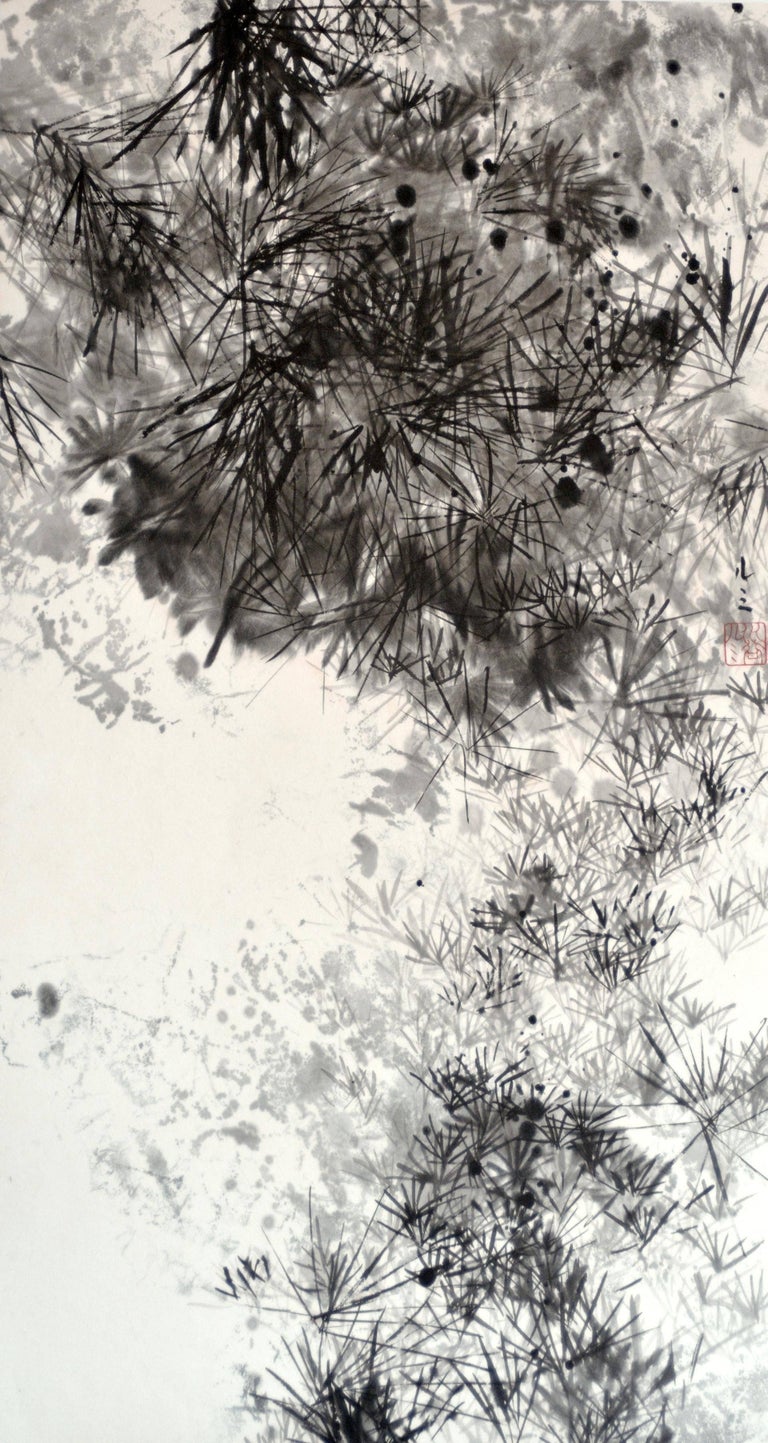 Lumi Mizutani Landscape Painting - Mu IV,  Contemporary Ink Wash Painting