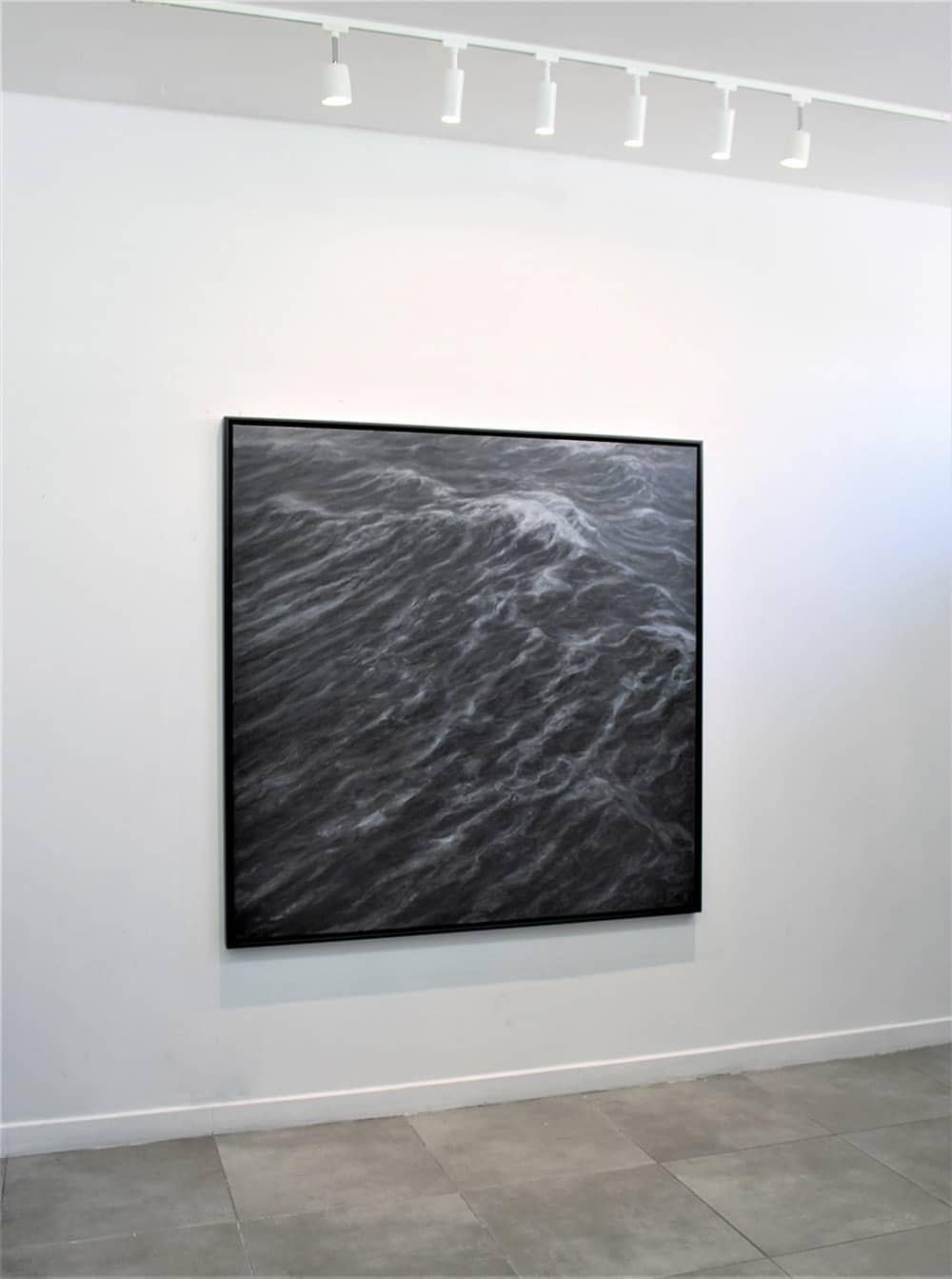 The Duel by Franco Salas Borquez - Contemporary oil painting, seascape, waves For Sale 5