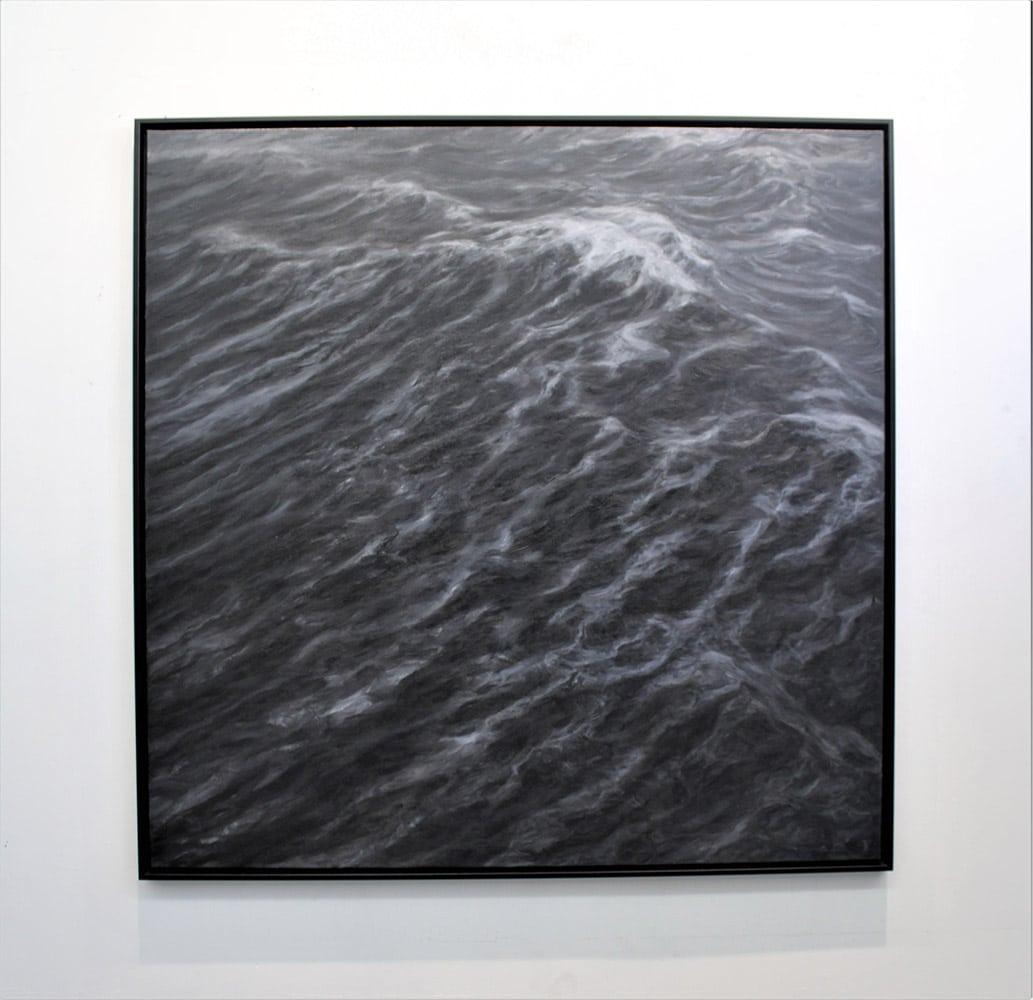 The Duel by Franco Salas Borquez - Contemporary oil painting, seascape, waves For Sale 6