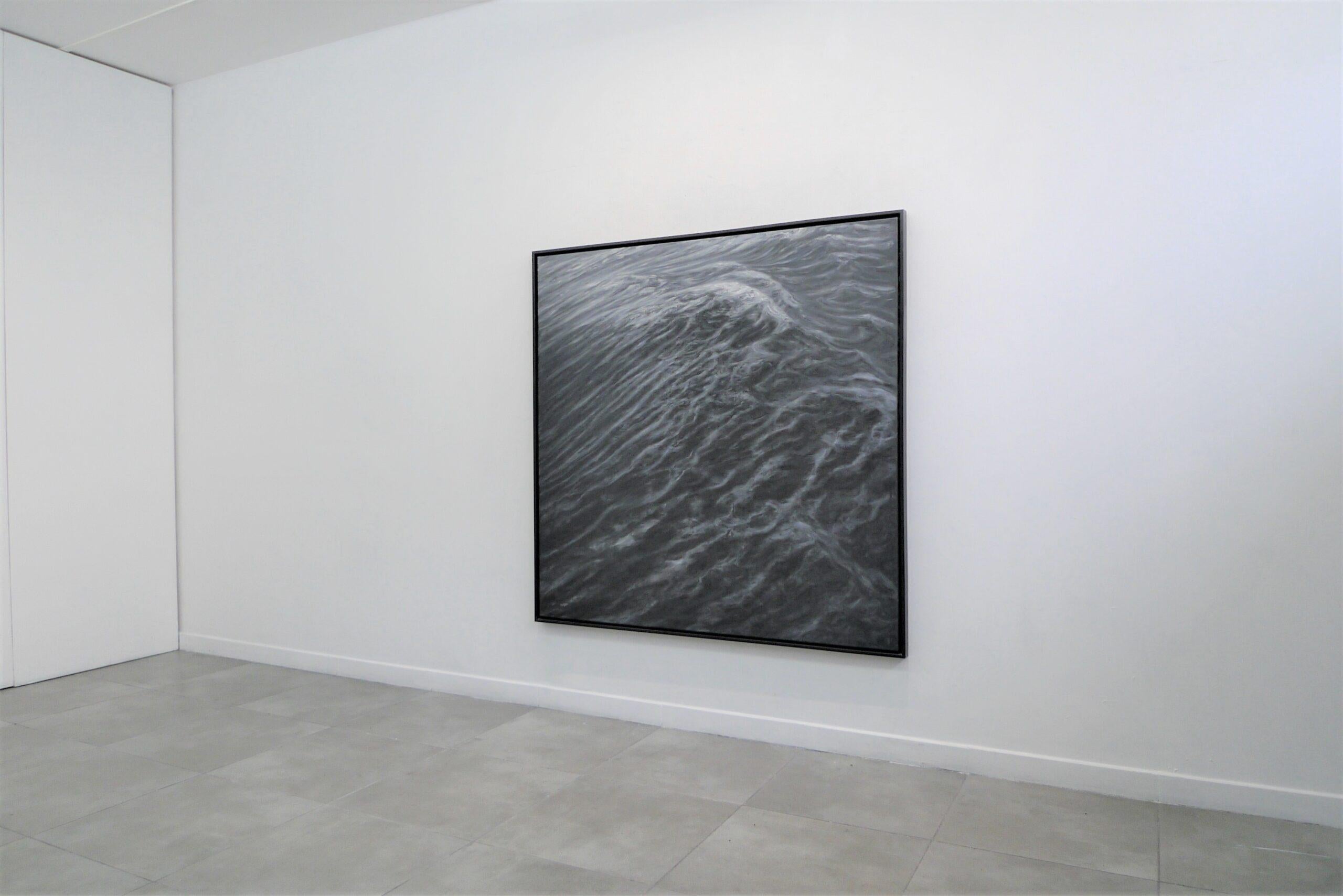 The Duel by Franco Salas Borquez - Contemporary oil painting, seascape, waves For Sale 3