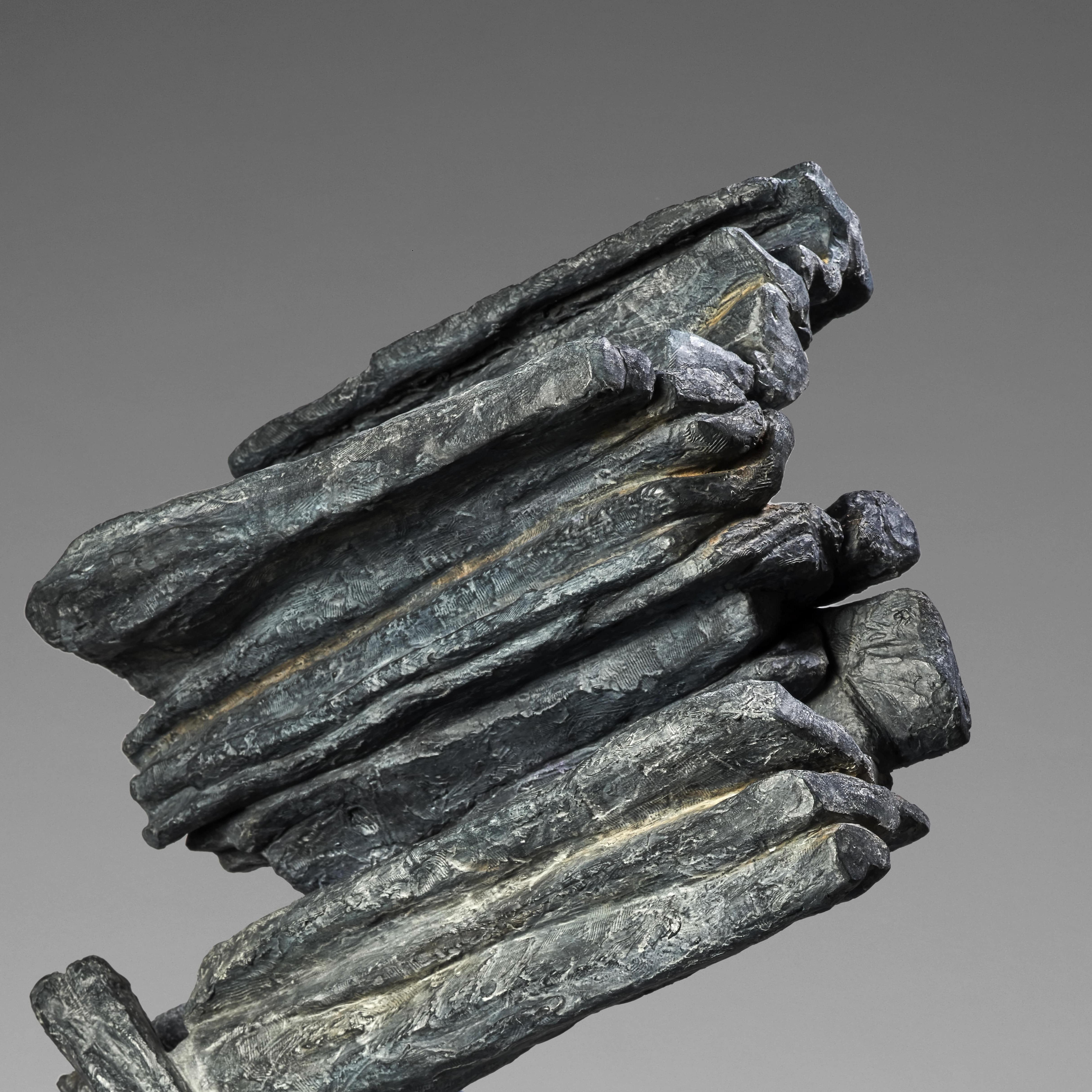 Signs and Writing No. 6 by Martine Demal - Bronze sculpture, abstract, vertical For Sale 6