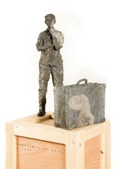 Longtemps, au loin, l’Iran (with Émilien) by Cécile Raynal - Stoneware sculpture