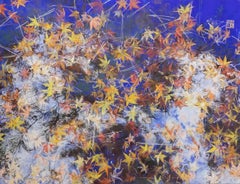 The party’s over III by Lumi Mizutani - Japanese style painting, autumn leaves