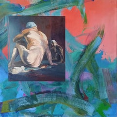 Wild by Christophe Dupety -  Male nude painting, oil on canvas, contemporary