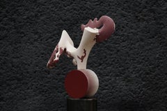 Rhyton by Pavlína Kvita - Contemporary sculpture, unique work, mysterious, red