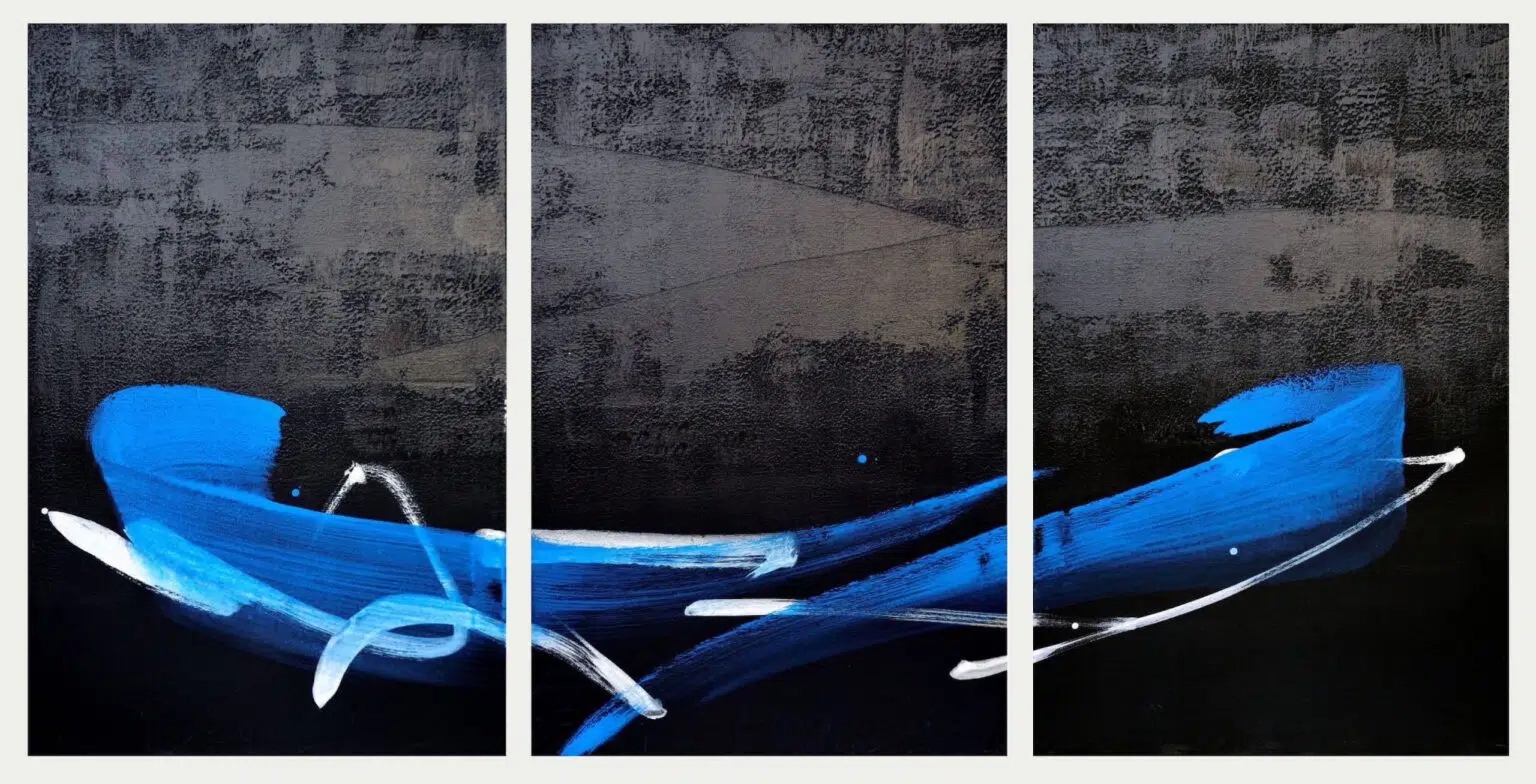 Permanescence TN694-T by Hachiro Kanno - Calligraphy-based abstract painting