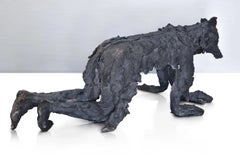 Eros by Cécile Raynal - Portrait of mythological figure, ceramic sculpture